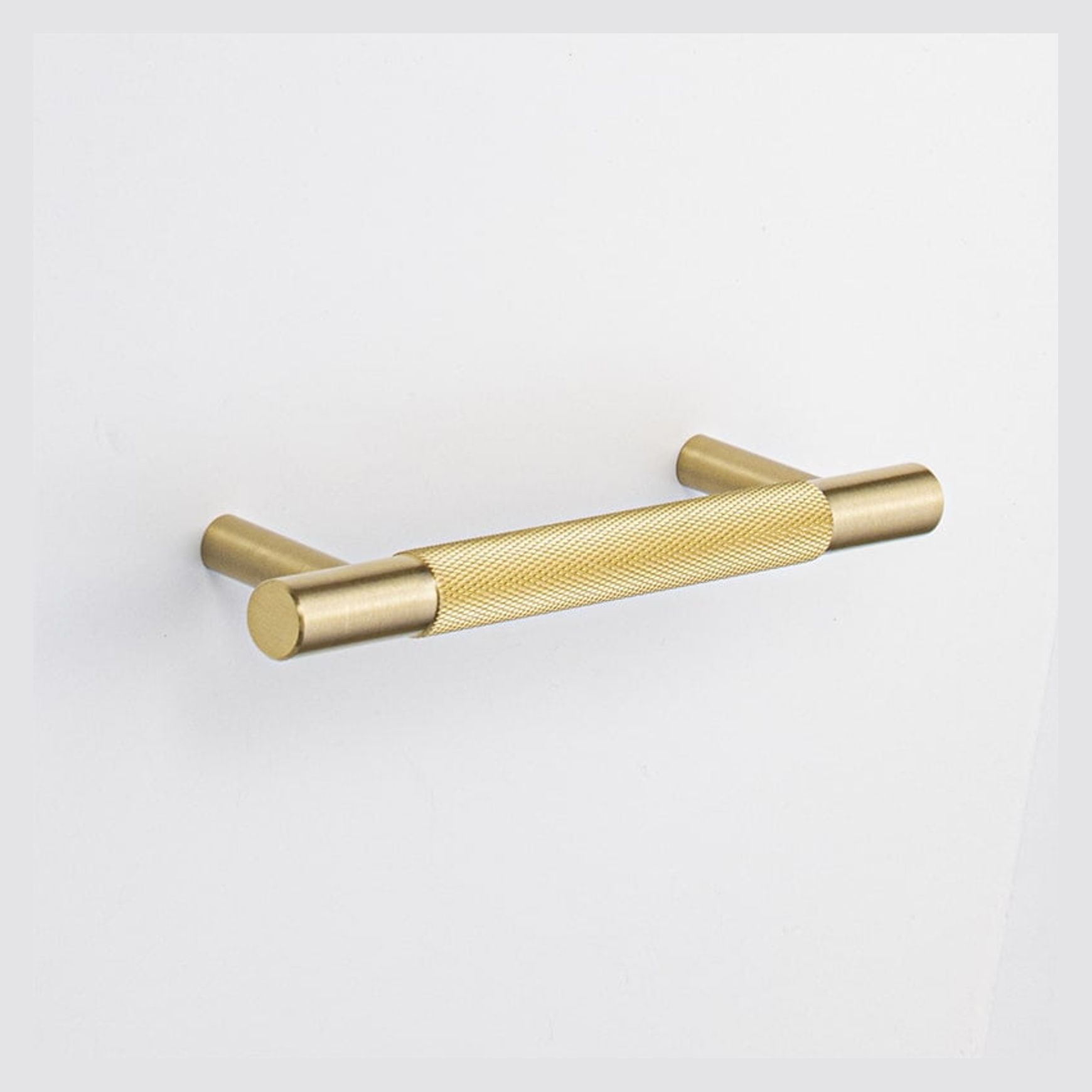 Kitchen Knurled handles solid Brass /aged antique brass Tallow Beach