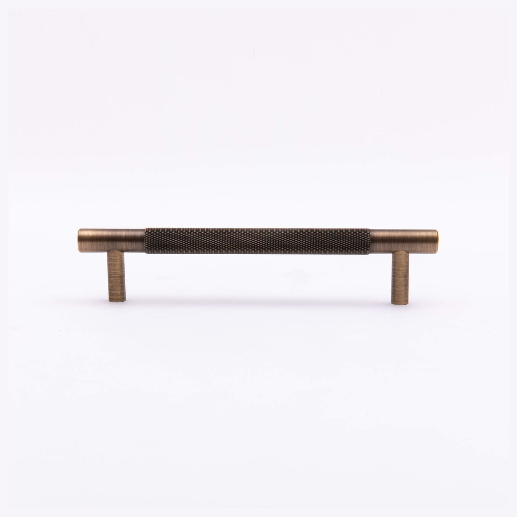 Kitchen Knurled handles solid Brass /aged antique brass Tallow Beach