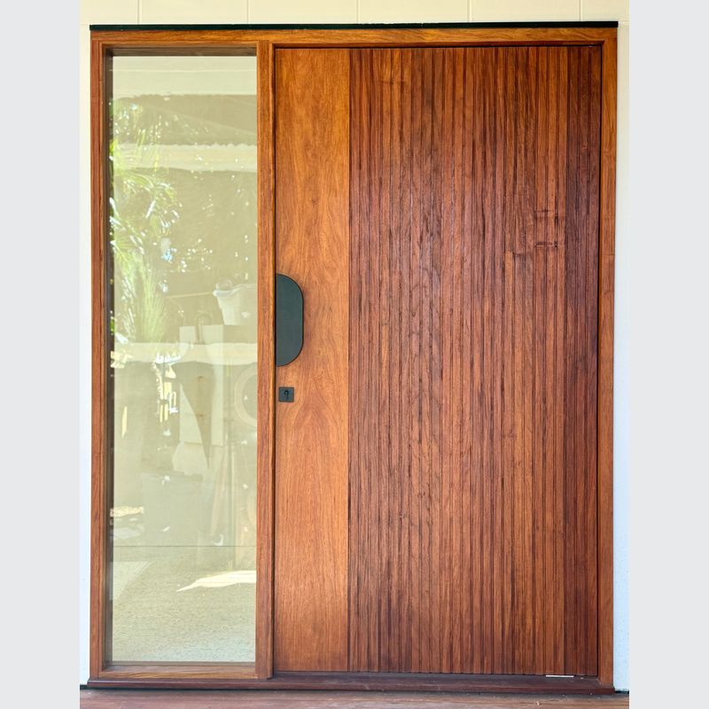 Hira Rounded Corners - Timber Door Handle - SDH004RC