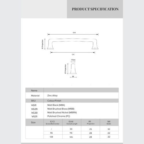 Maitland Traditional Hampton Handles