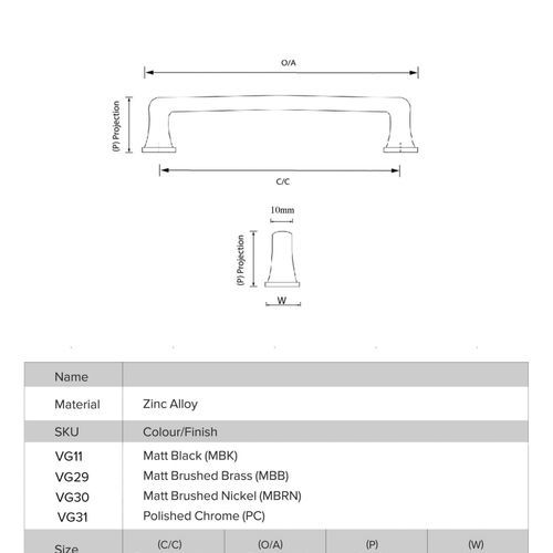 Maitland Traditional Hampton Handles