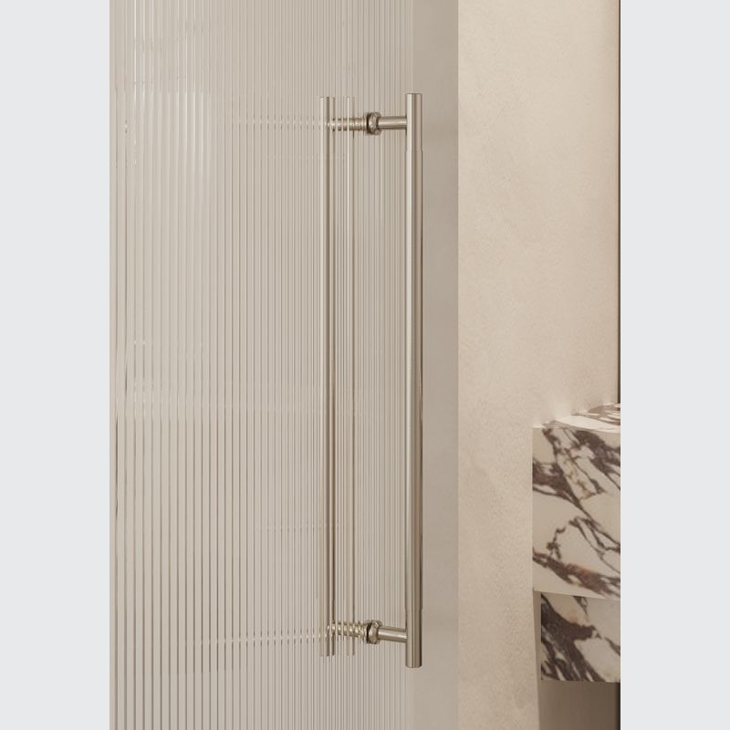 Textured Solid Brass Pull Handle - Plain