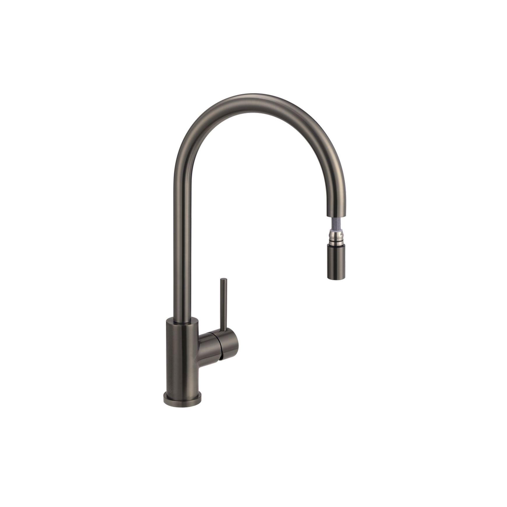 Elysian Commercial Pull-Out Kitchen Mixer - Brushed Gunmetal