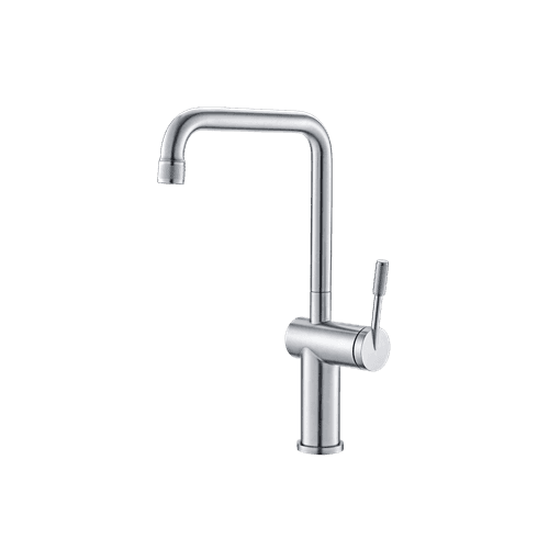 Rivet Straight Neck Kitchen Mixer Chrome