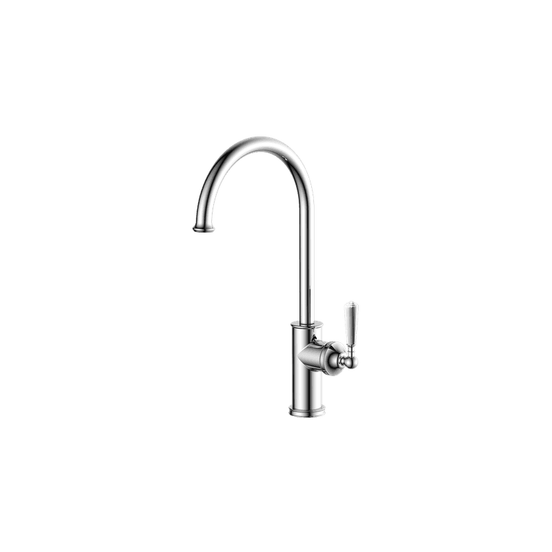 Roman Gooseneck Swivel Kitchen Mixer Chrome