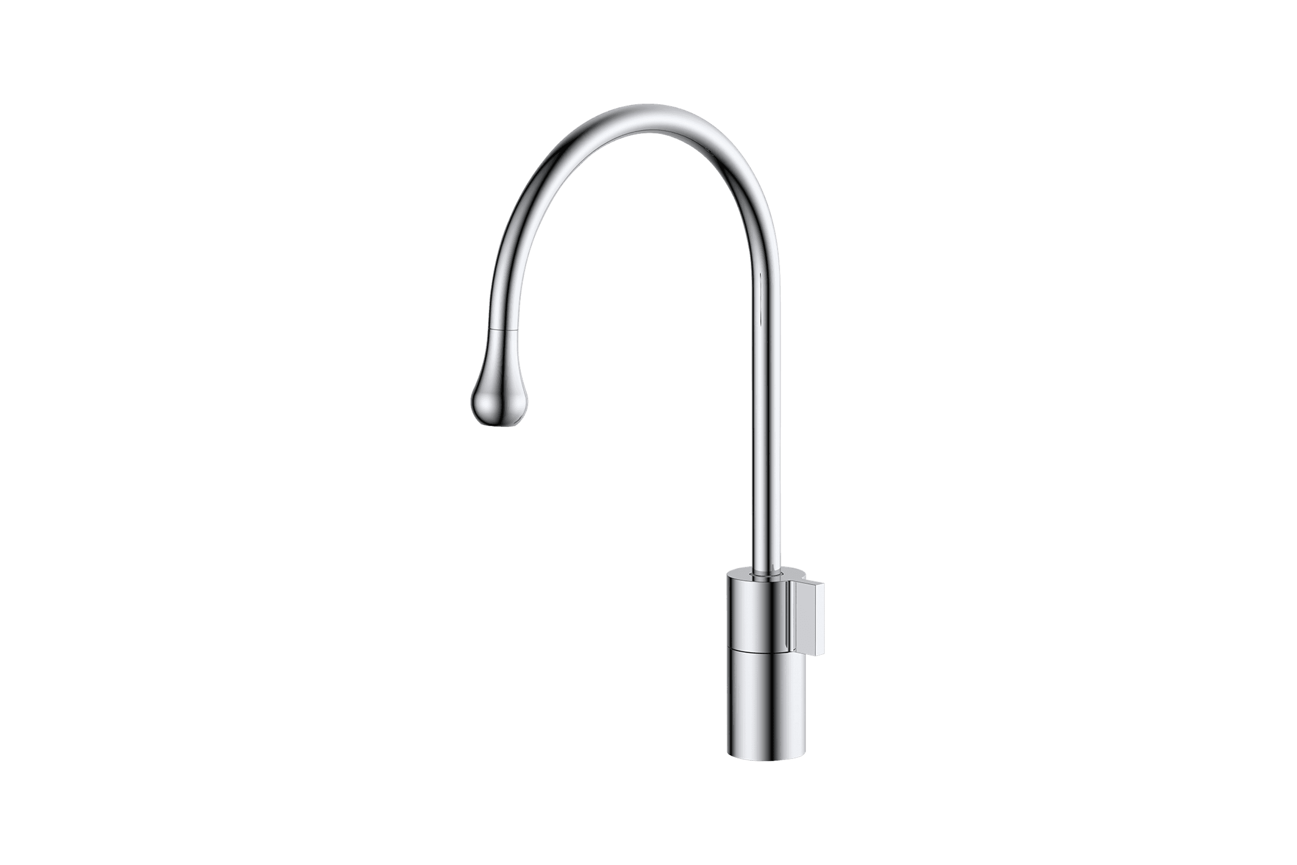 Orbit Gooseneck Kitchen Mixer Chrome