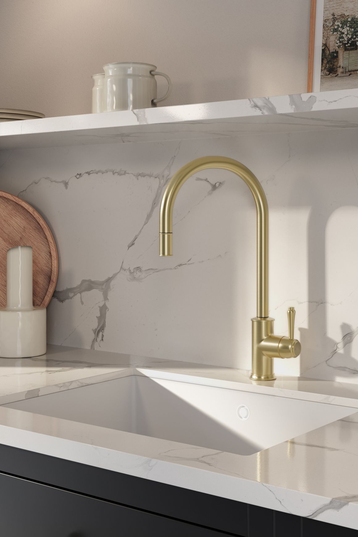 Kingsley Commercial Pull-Out Kitchen Mixer