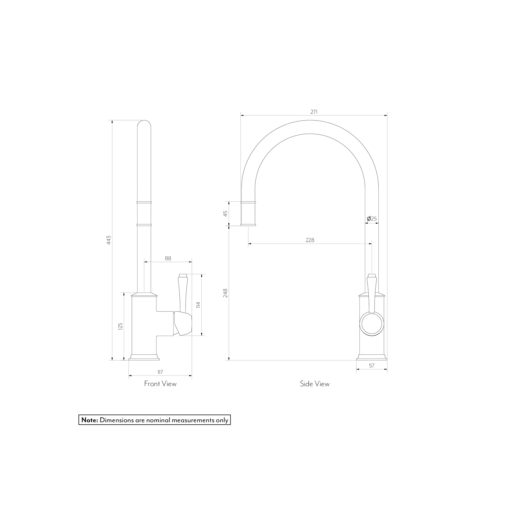 Kingsley Commercial Pull-Out Kitchen Mixer