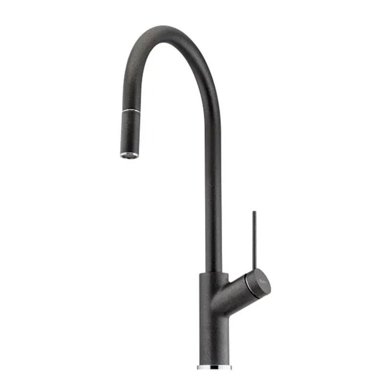 Oliveri Vilo Pull Out Sink Mixer Tap - Santorini Black