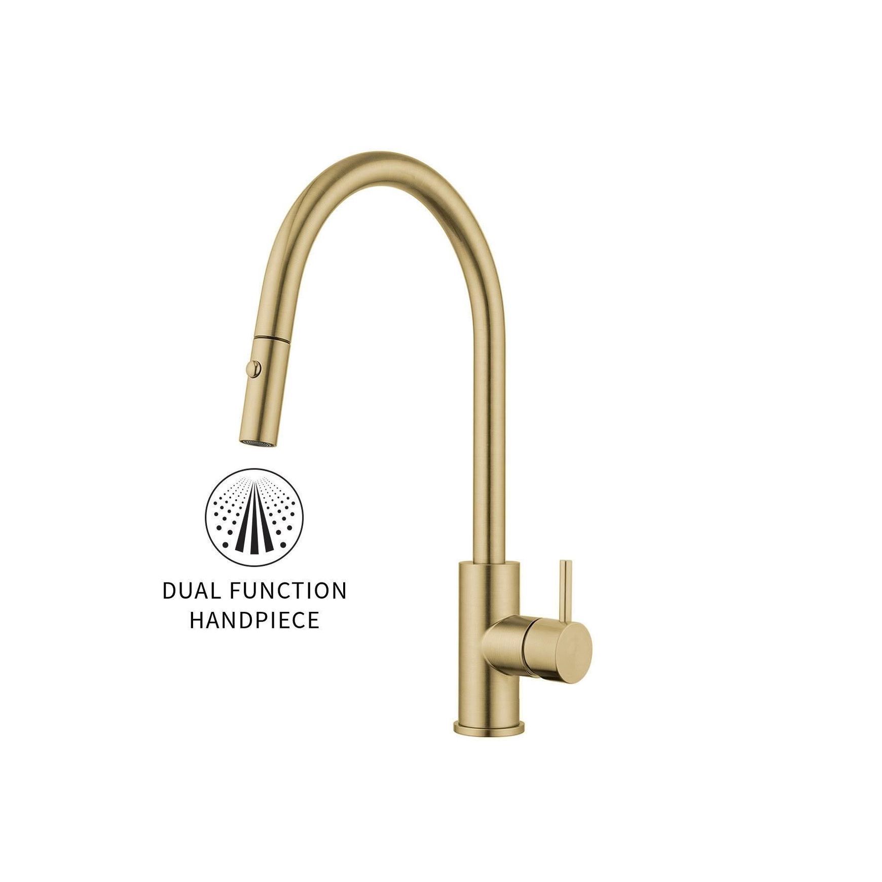 Onyx Gooseneck Pull Out Sink Mixer – Cold Start