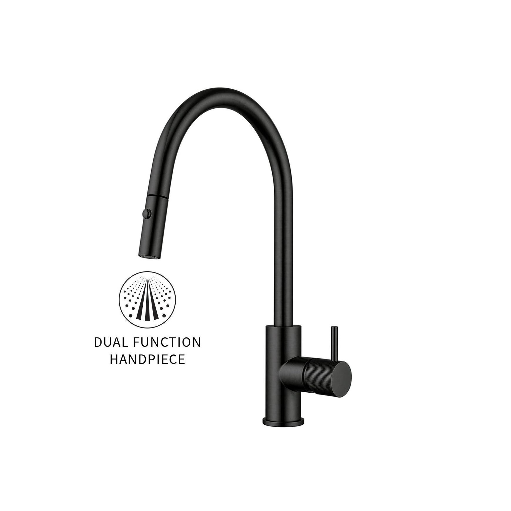 Onyx Gooseneck Pull Out Sink Mixer – Cold Start
