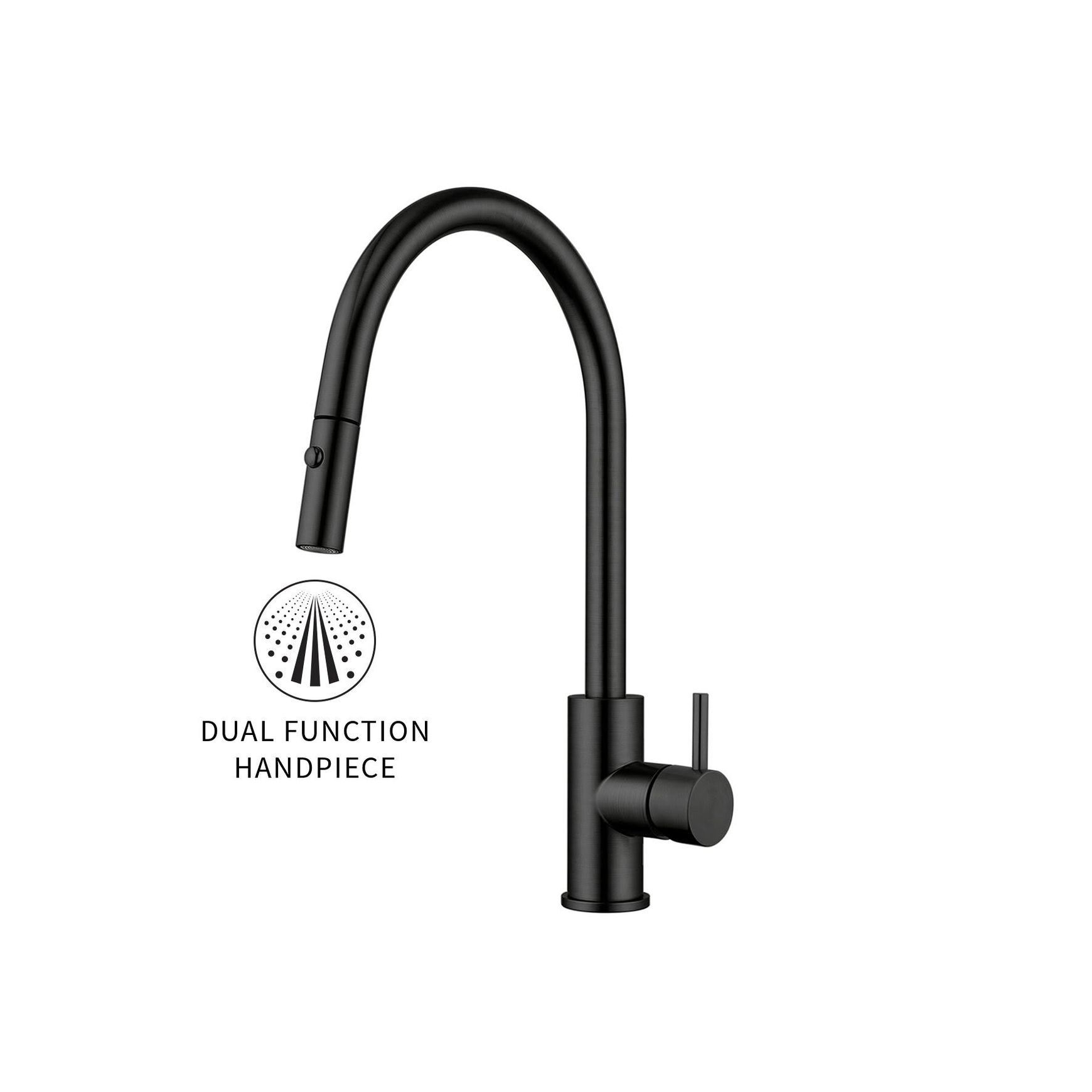 Onyx Gooseneck Pull Out Sink Mixer – Cold Start