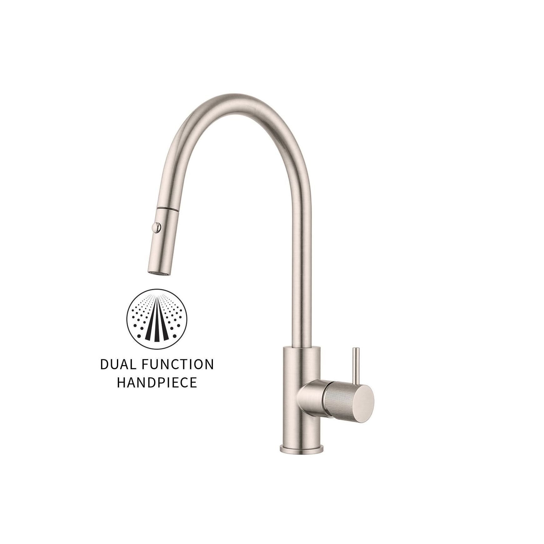 Onyx Gooseneck Pull Out Sink Mixer – Cold Start