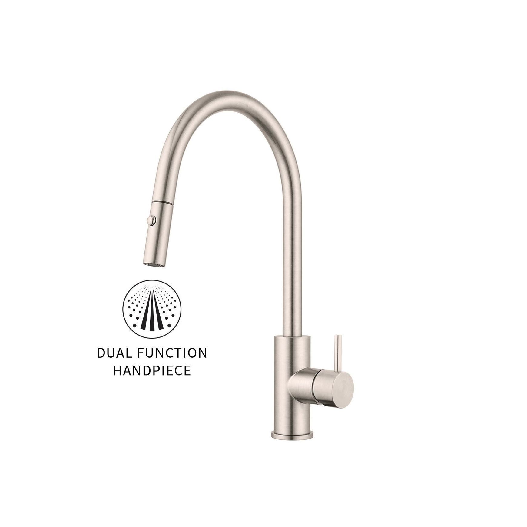 Onyx Gooseneck Pull Out Sink Mixer – Cold Start
