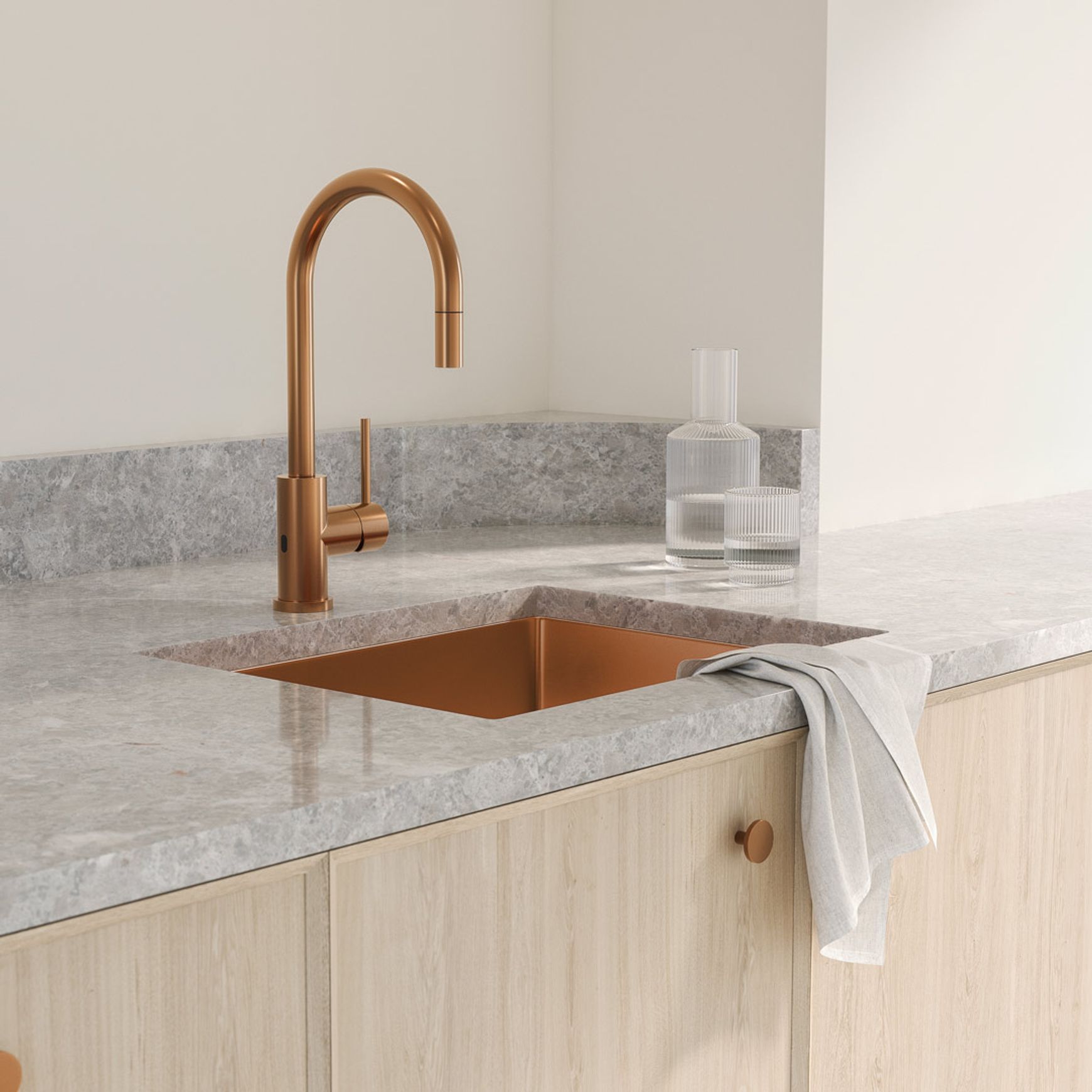 Elysian Sensor Commercial Pull-Out Kitchen Mixer