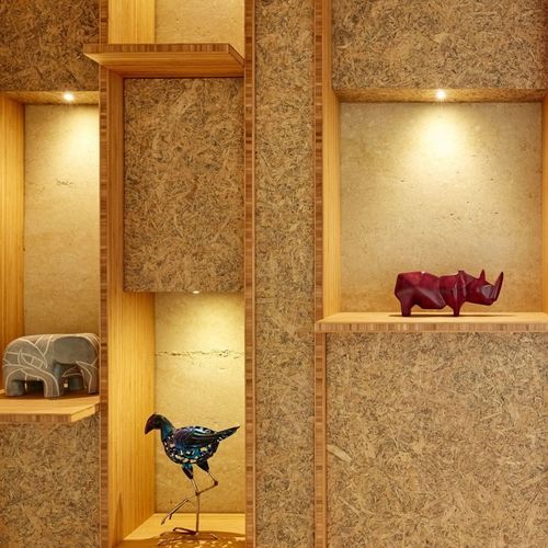 Vertical Bamboo Panel - Coffee Panel