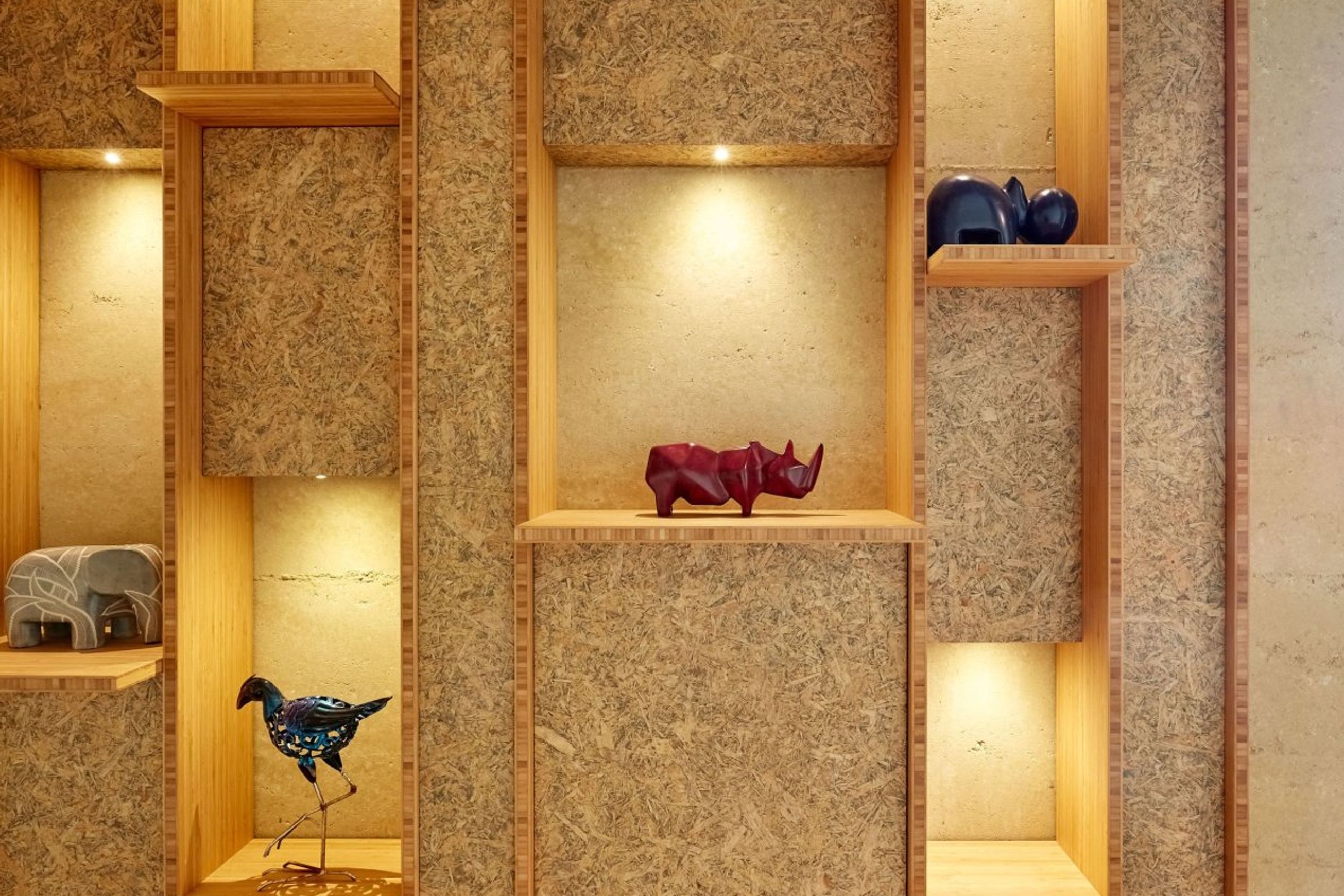 Vertical Bamboo Panel - Coffee Panel