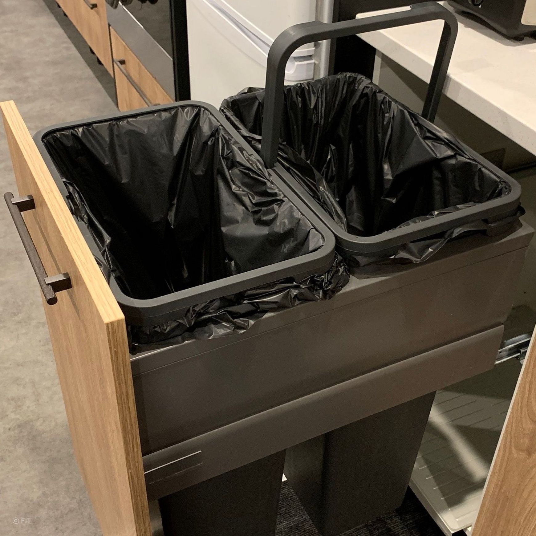 Tanova Designer Series Pull Out Kitchen Bins