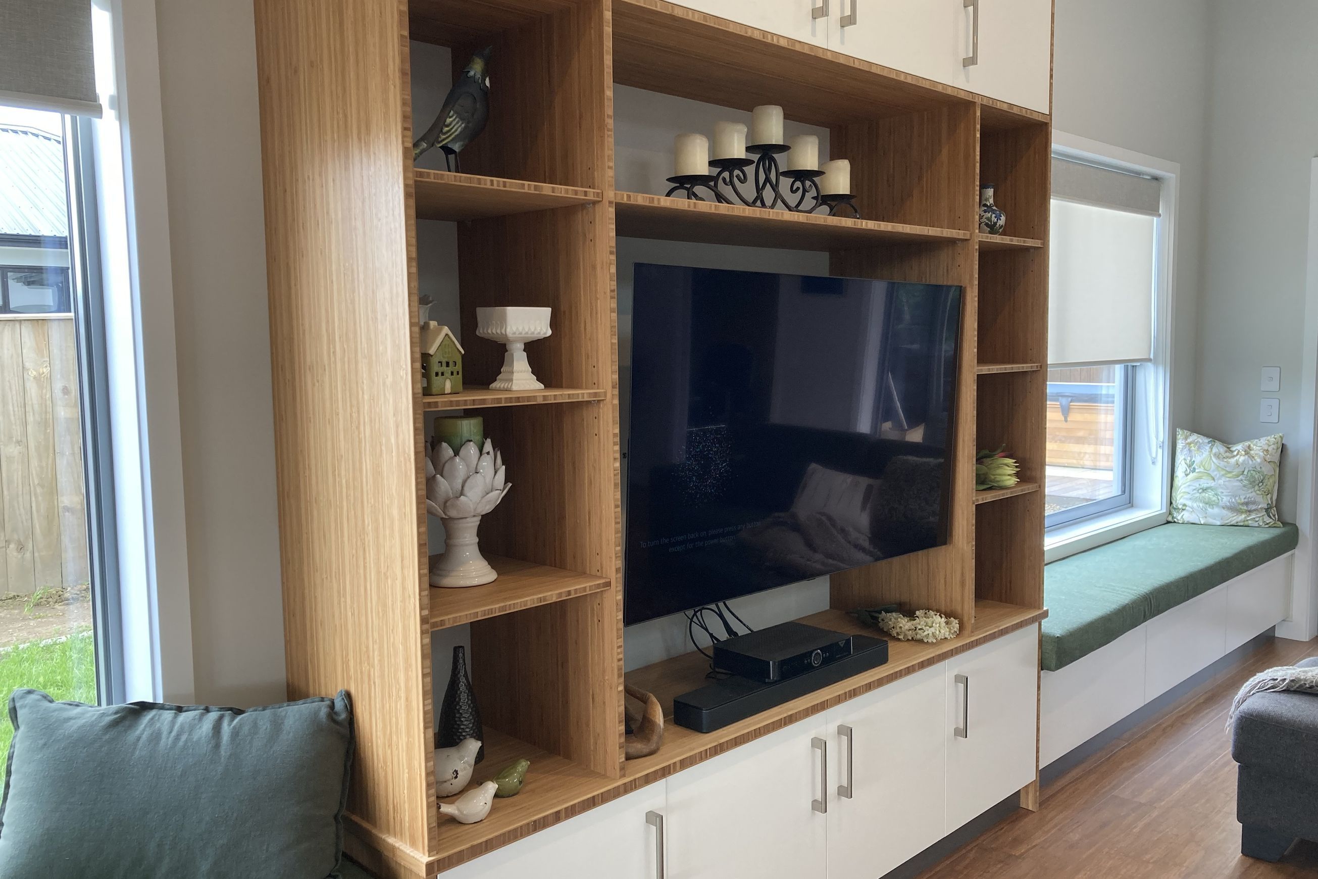 Vertical Bamboo Panel - Coffee Panel