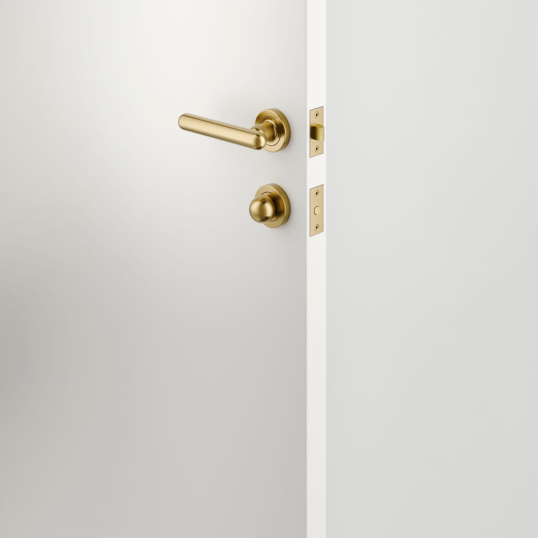 Puerto Privacy Turn - Round | Brushed Gold PVD