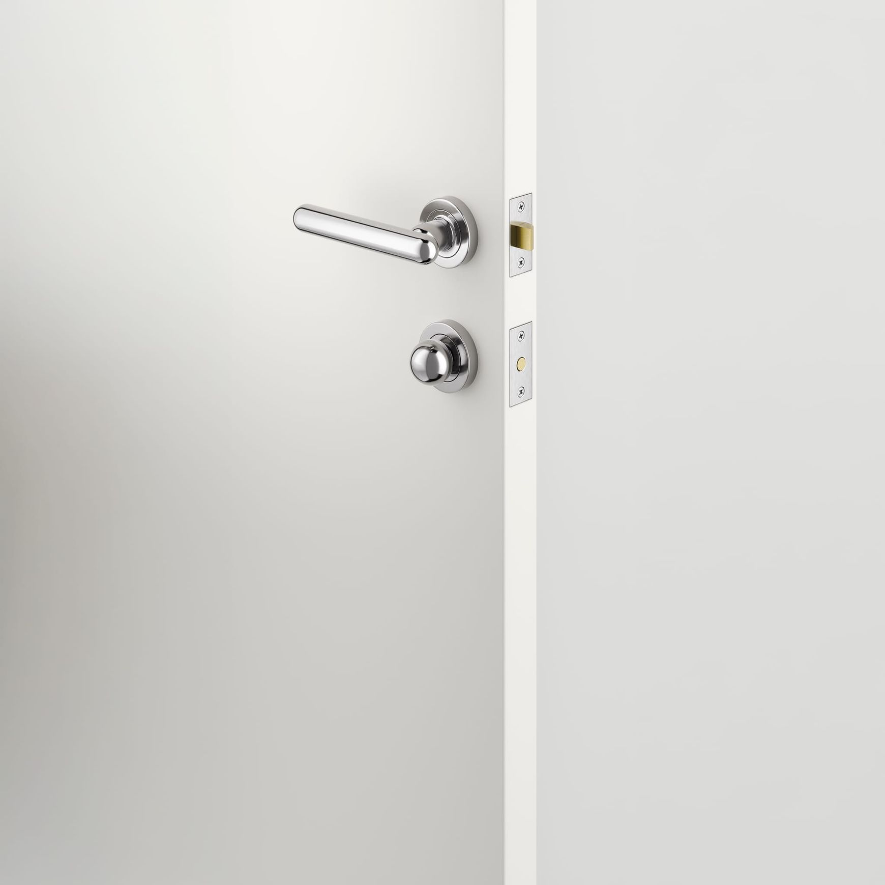 Puerto Privacy Turn - Round | Polished Chrome
