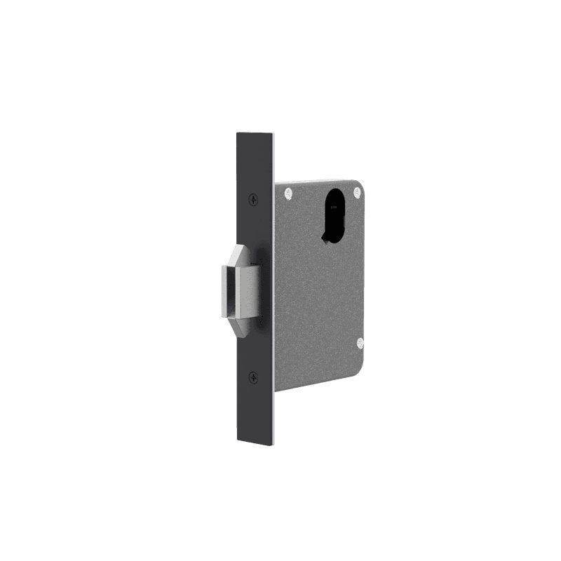 A0300BLK - Mortice Sliding Door Lock 60mm Backset