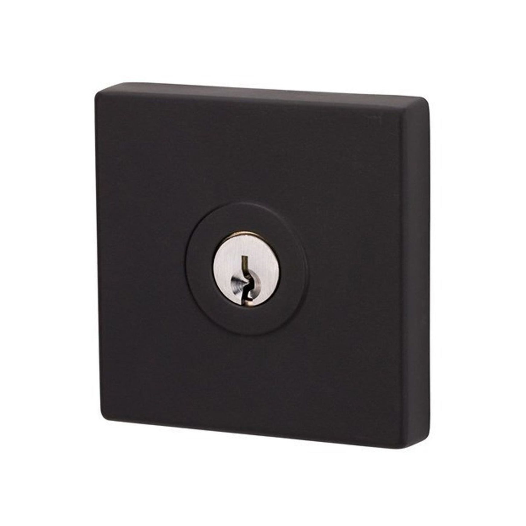 Lockwood Paradigm Square Deadbolt Rose Matt Black