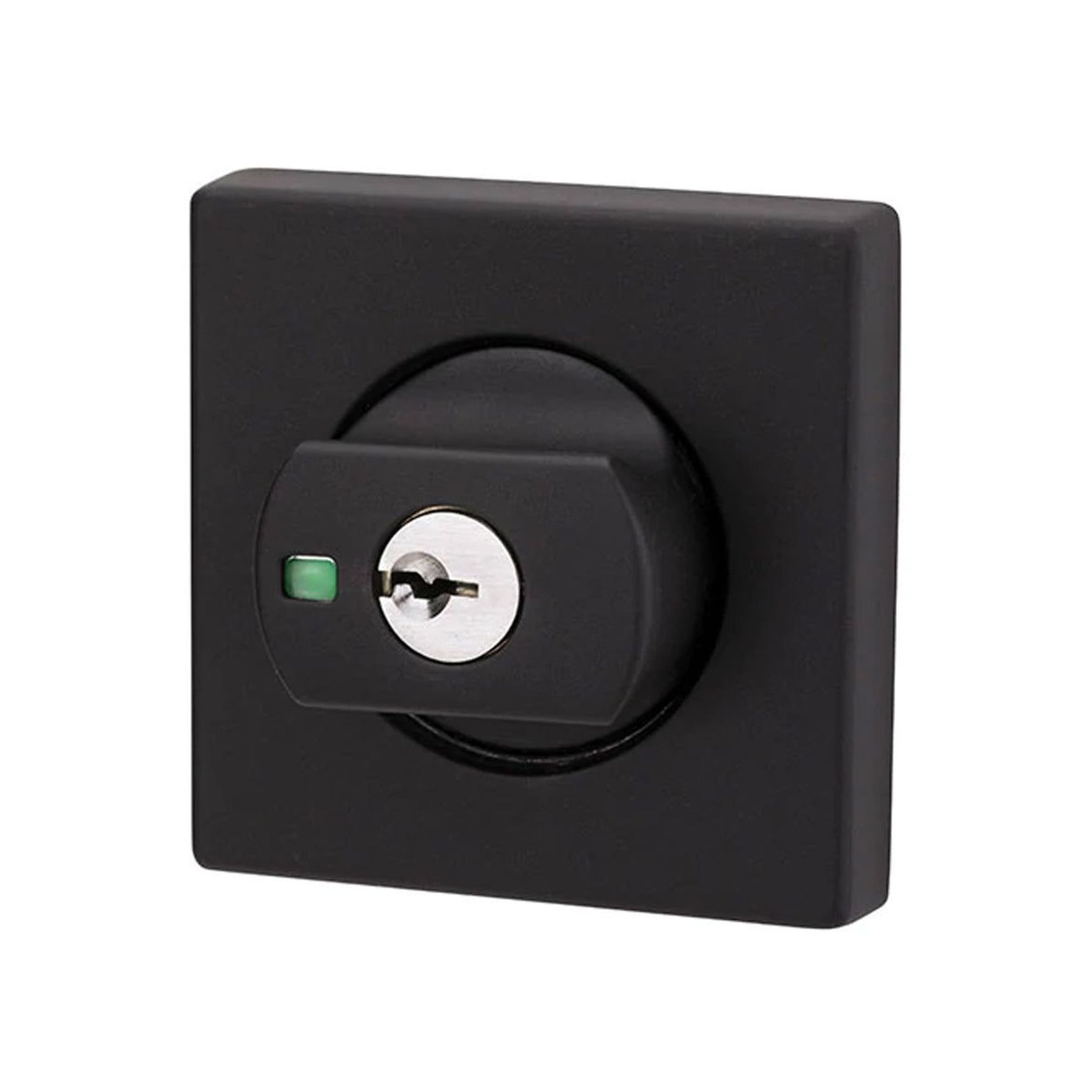 Lockwood Paradigm Square Deadbolt Rose Matt Black