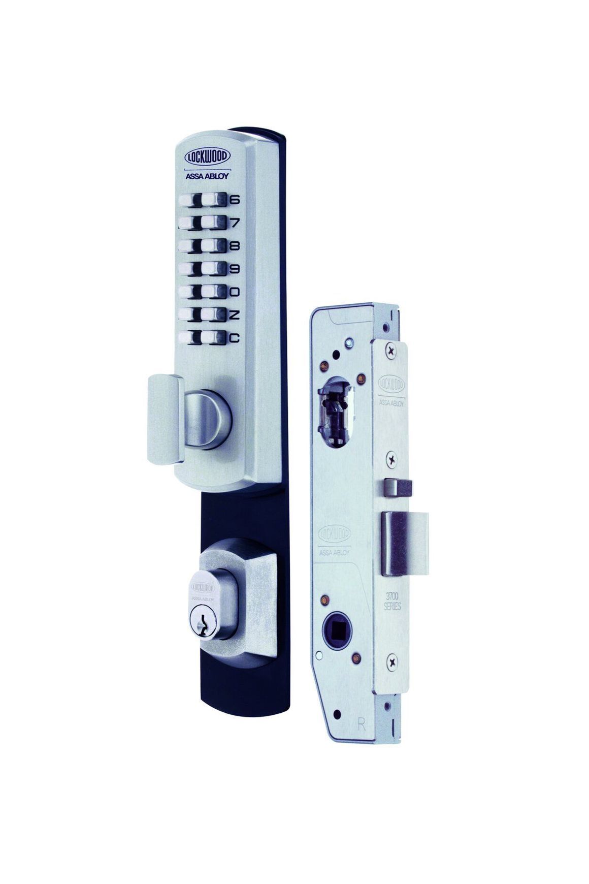 Lockwood Selector 3782 Short Backset Key Override DX Digital Mortice Locks