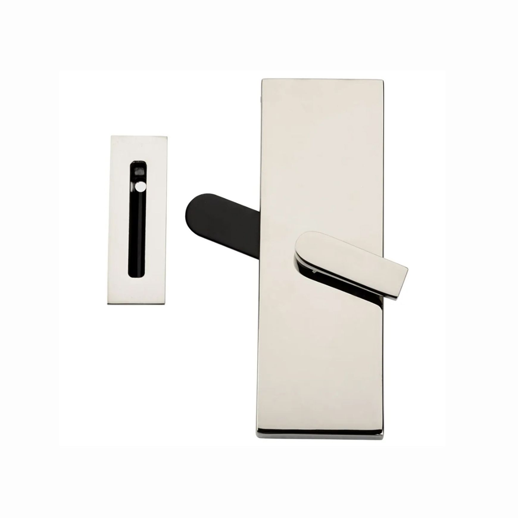 Emtek Rectangular Barn Door Privacy Lock with Strike