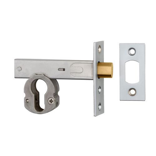 Euro Mortice Deadbolt - 60mm Backset | Brushed Chrome
