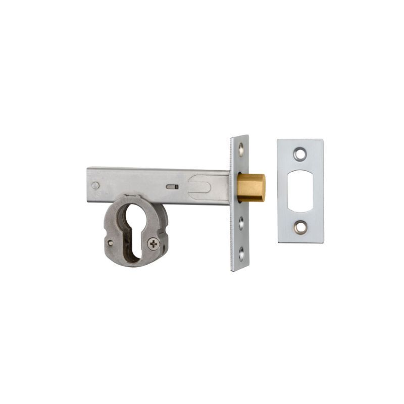 Euro Mortice Deadbolt - 60mm Backset | Brushed Chrome