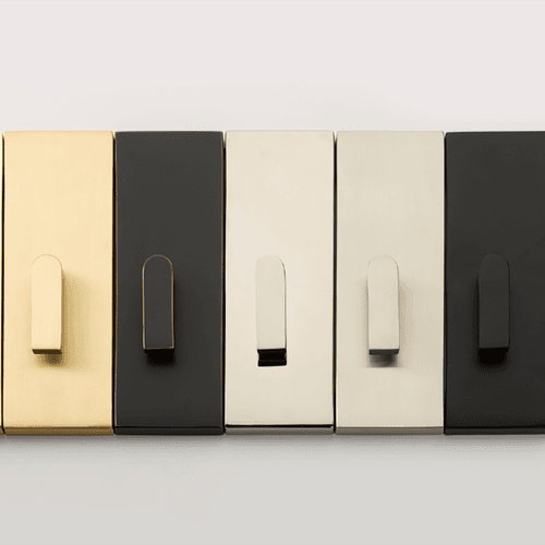 Emtek Rectangular Barn Door Privacy Lock with Strike