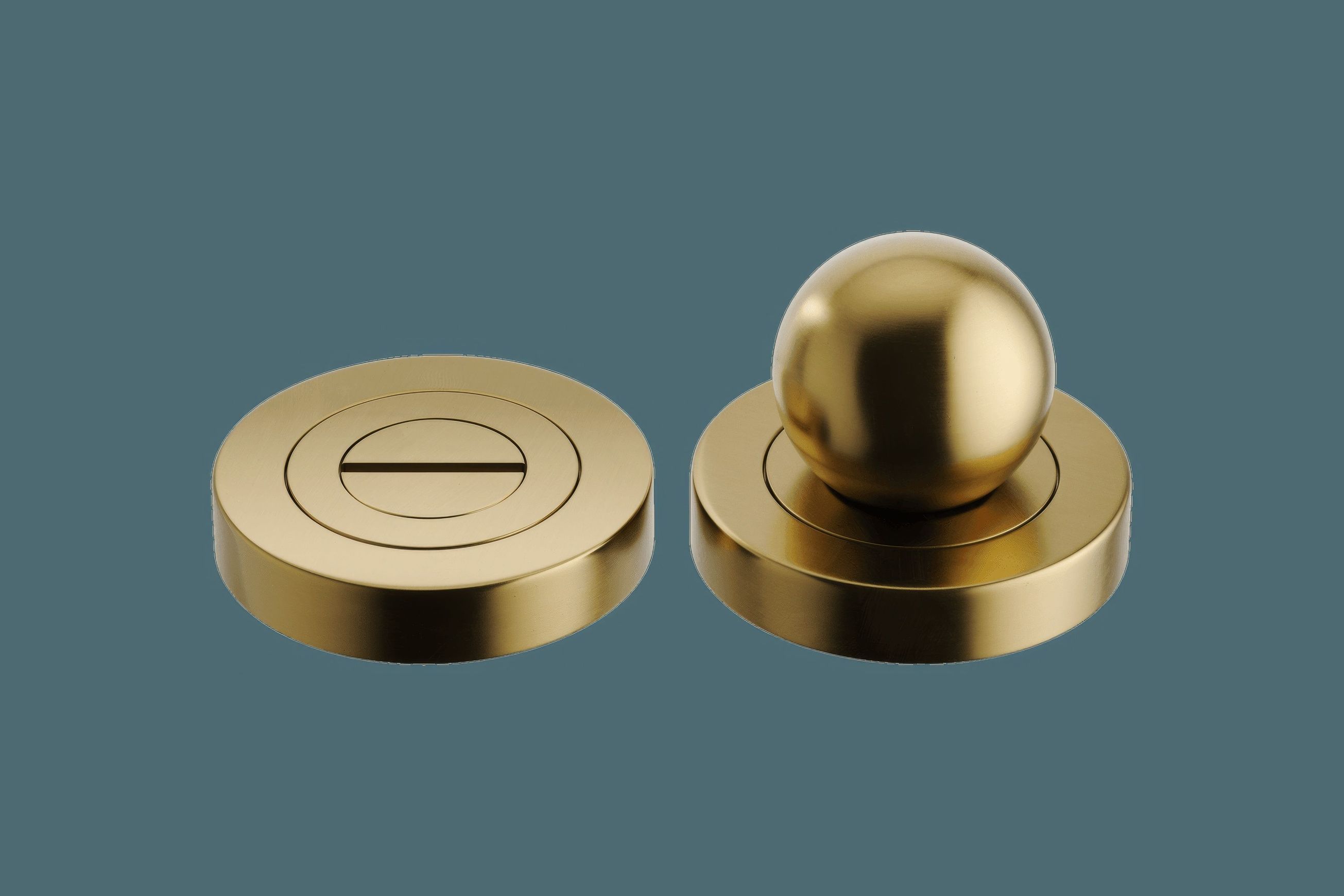Puerto Privacy Turn - Round | Brushed Gold PVD