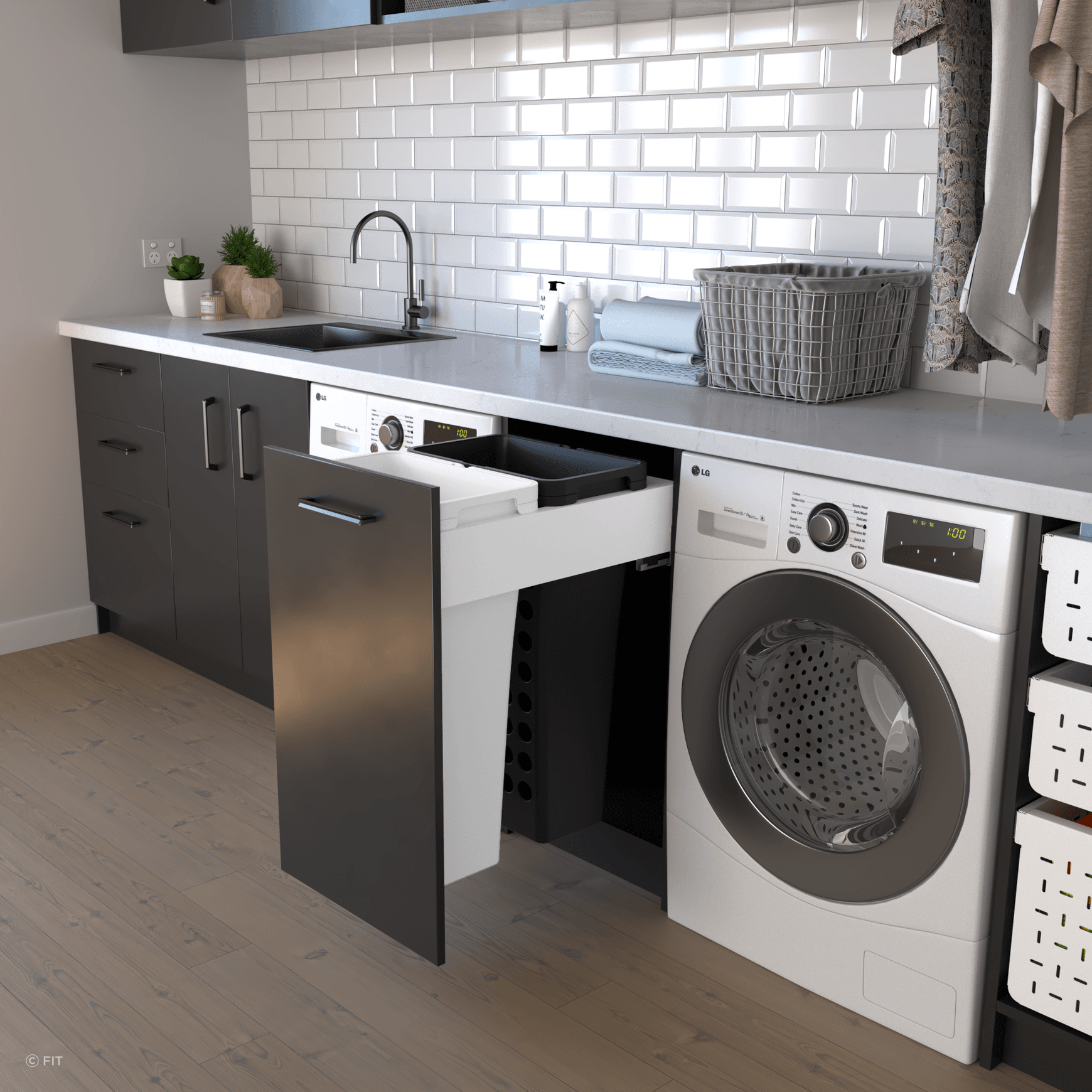 Tanova Simplex & Simplex Plus Pull Out Laundry Baskets