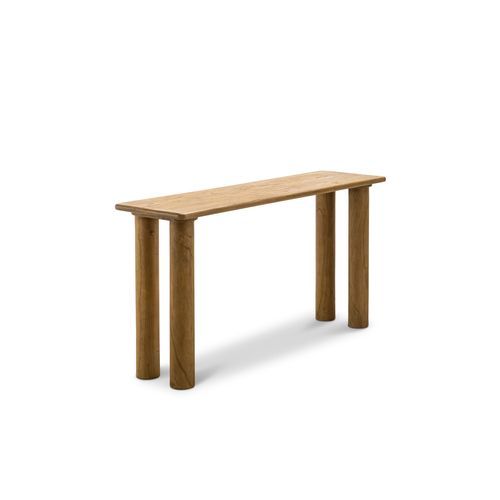 Khakti 140cm Pillar Console Table | Natural