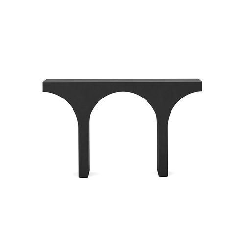 Arcus 140cm Concrete Console Table in Matte Black
