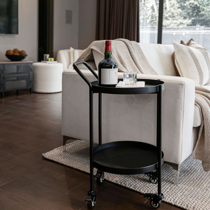 Hugo Round Bar Cart