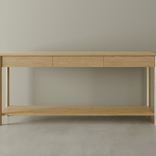 Nordica Console Table - Natural Oak 172cm