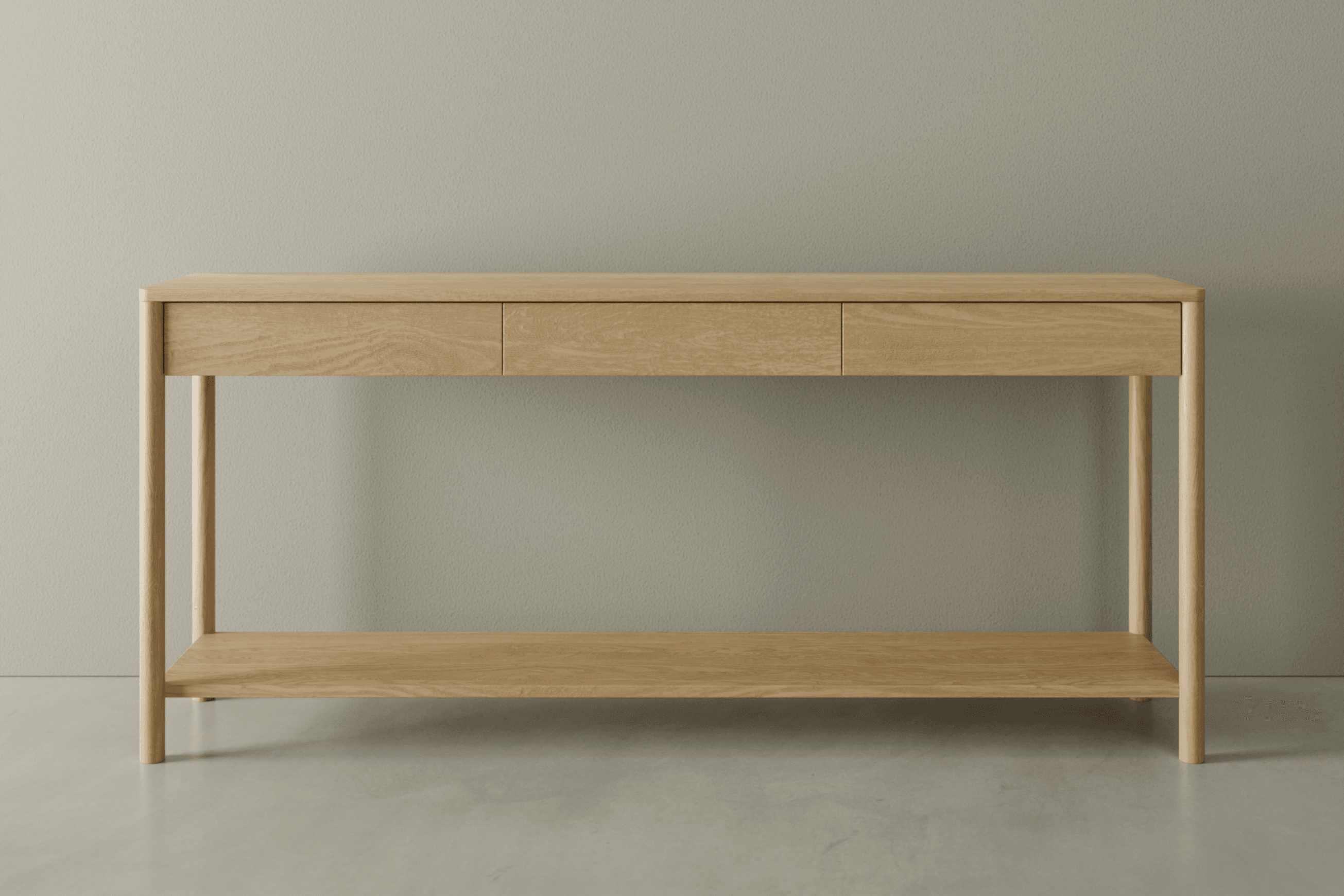 Nordica Console Table - Natural Oak 172cm