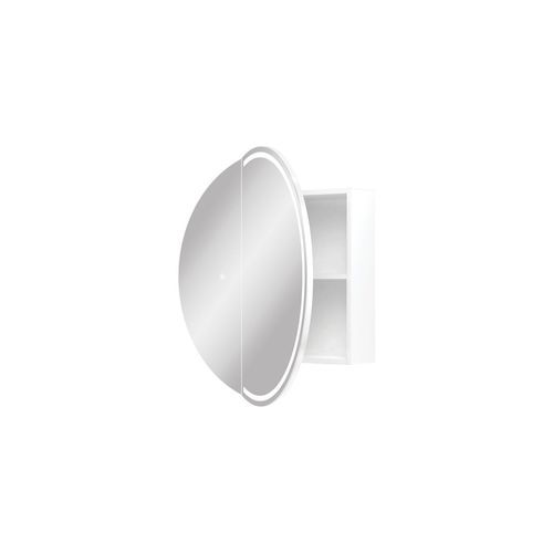 Round Split LED Mirror Cabinet