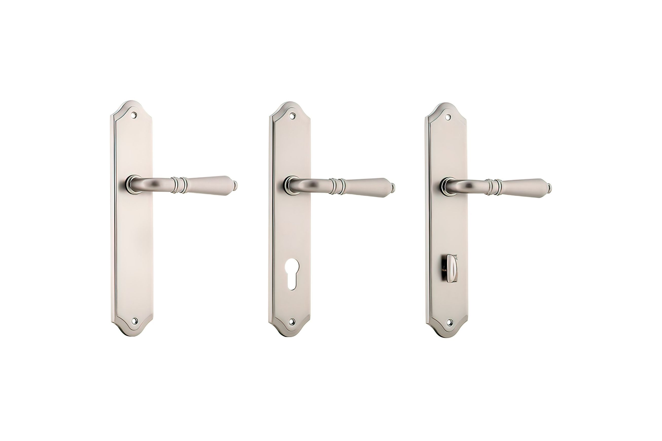 Iver Sarlat Lever Door Handle on Shouldered Backplate