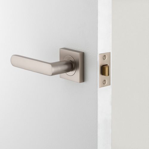 Iver Osaka Door Lever Handle on Square Rose