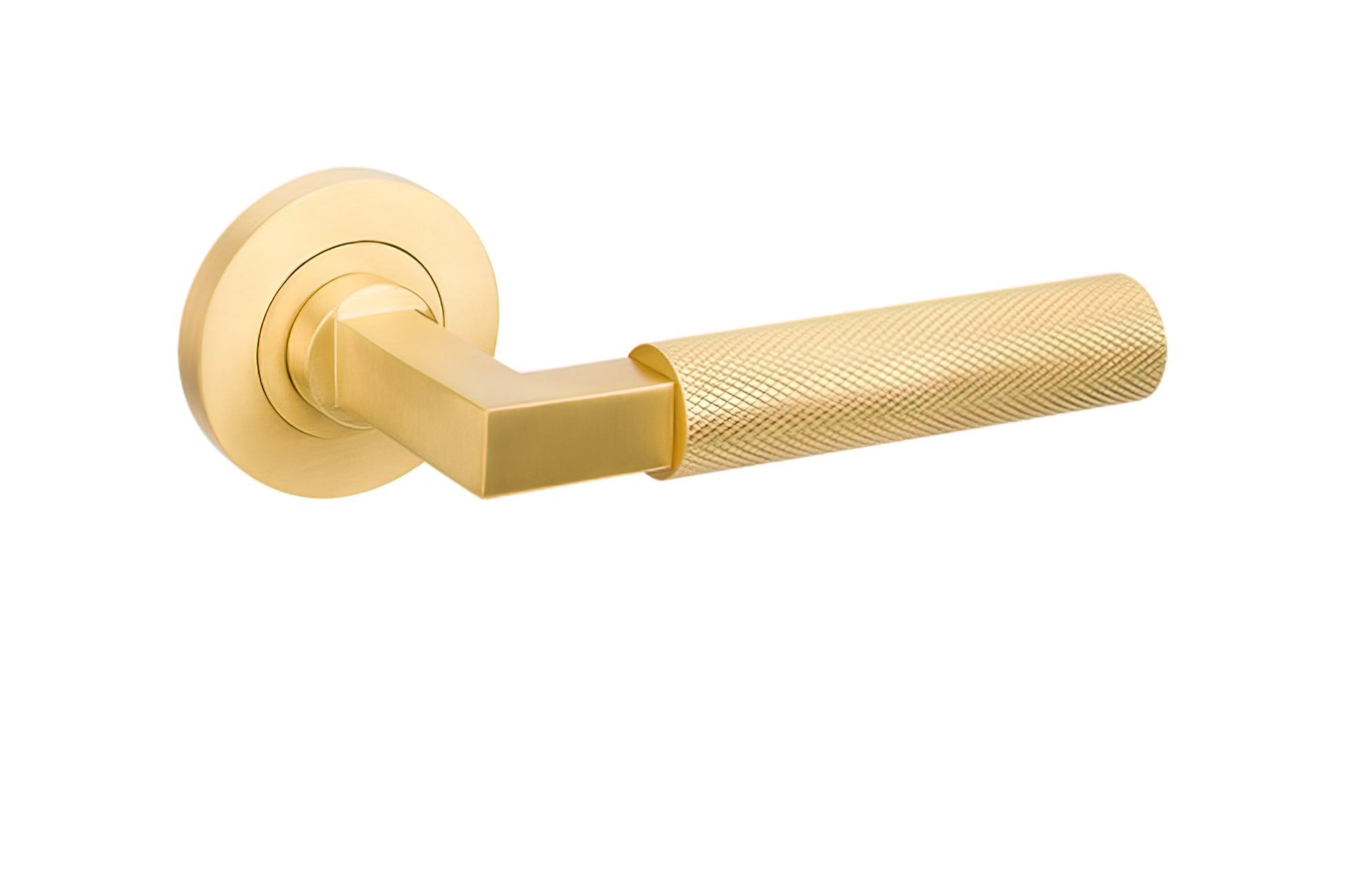 Zanda Zurich Door Handle Lever Set Satin Brass
