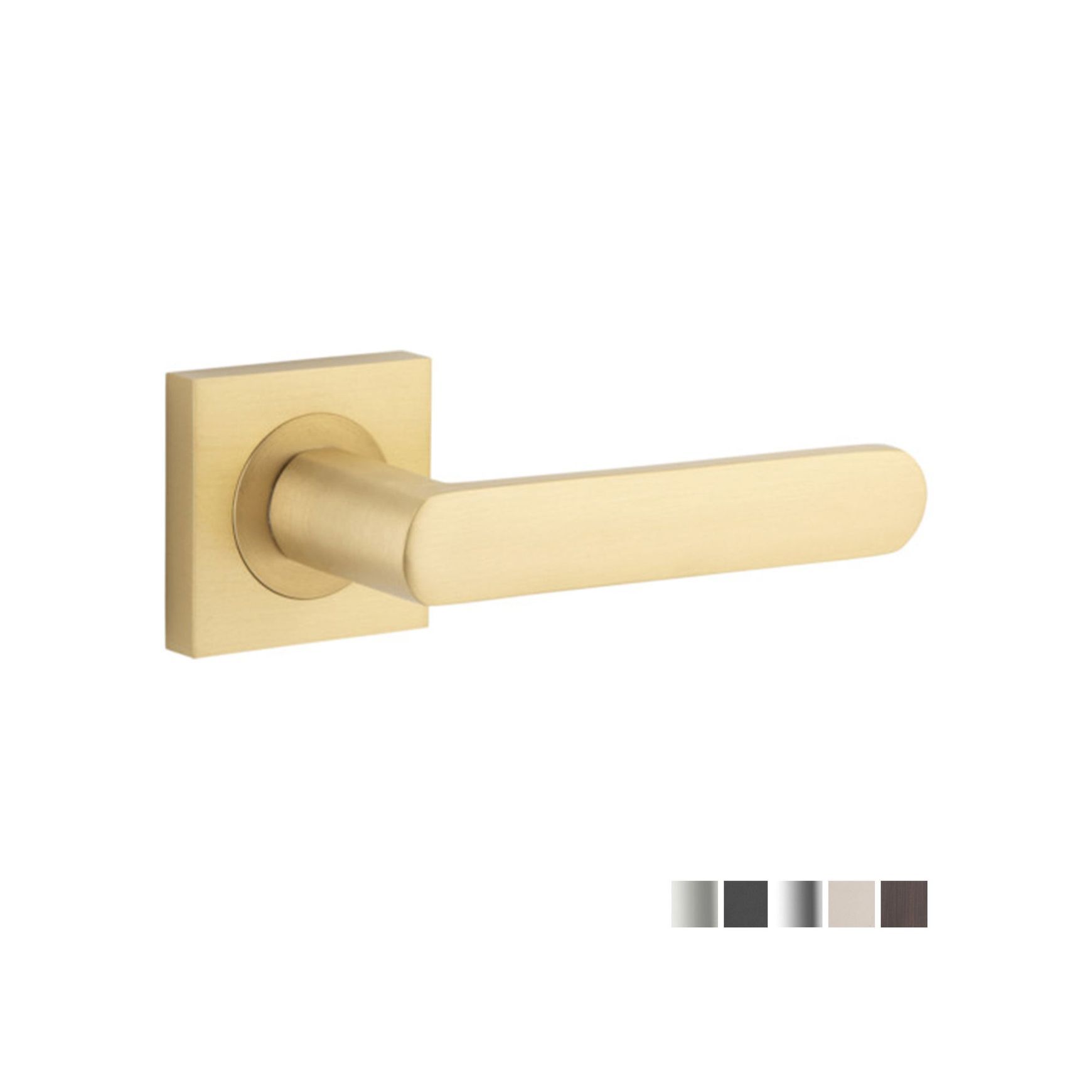 Iver Osaka Door Lever Handle on Square Rose
