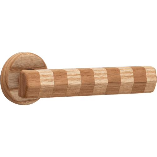 Straight Streaker Door Lever - Round Rose