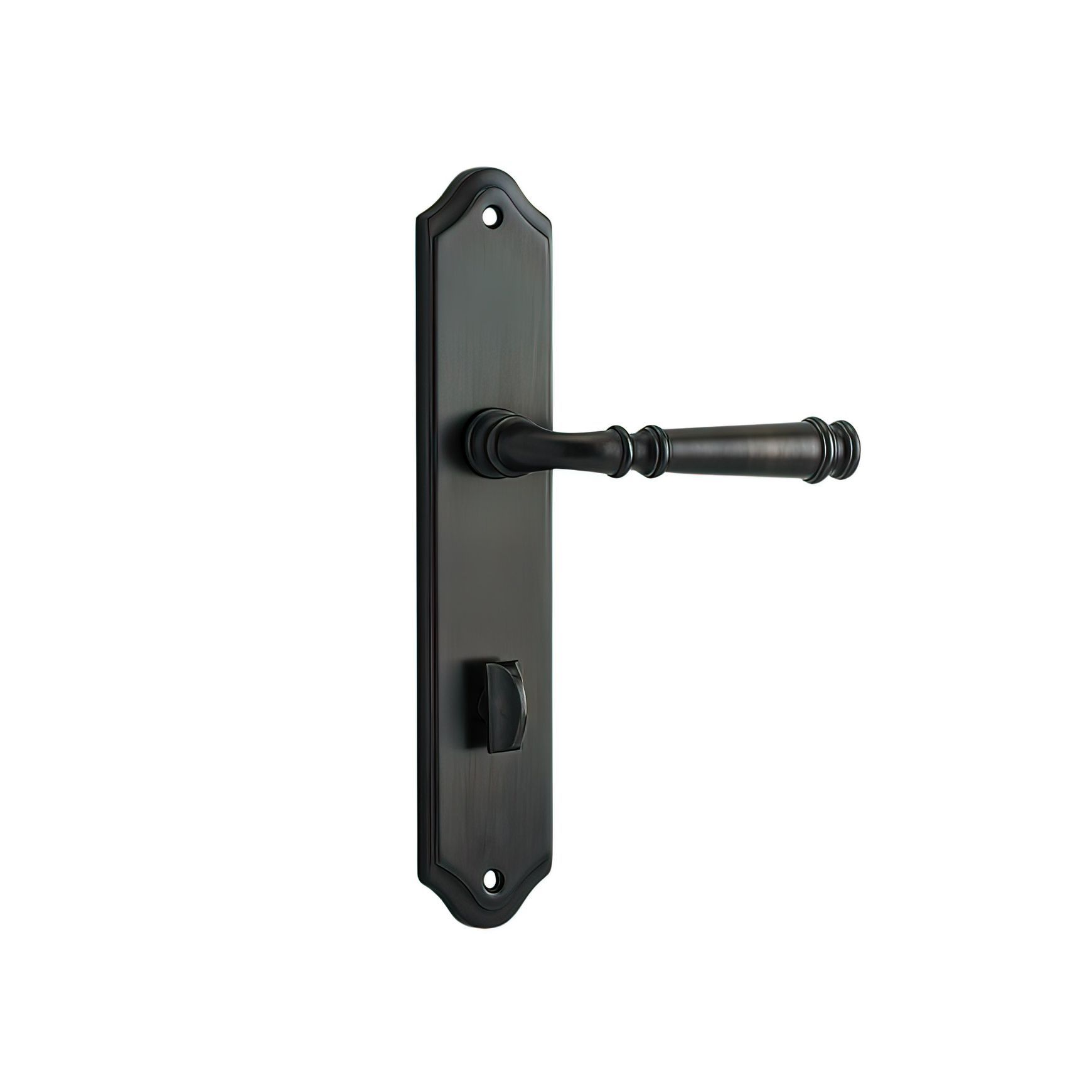 Iver Verona Door Lever on Shouldered Backplate Signature Brass