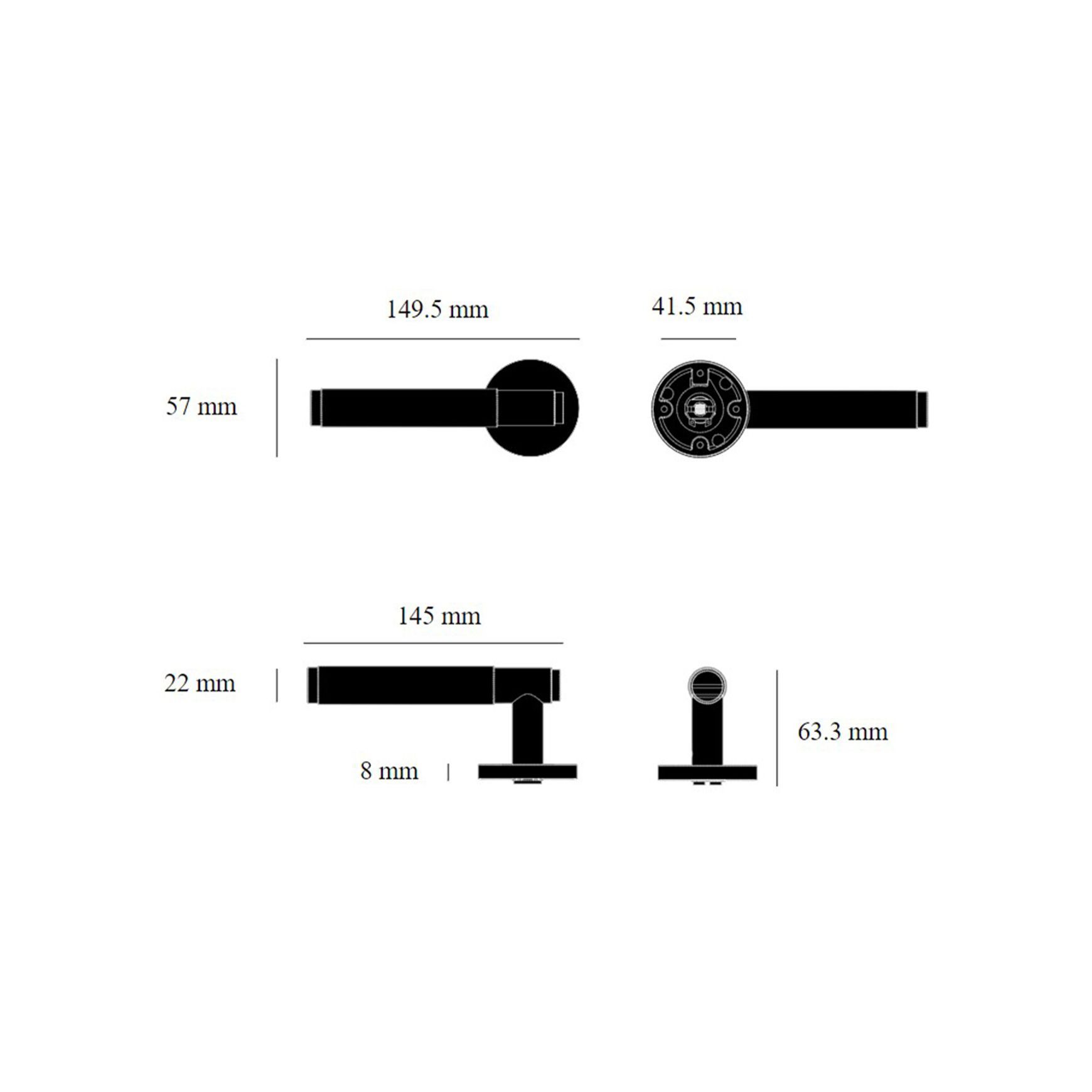 Buster and Punch Cross Door Lever Handle Passage