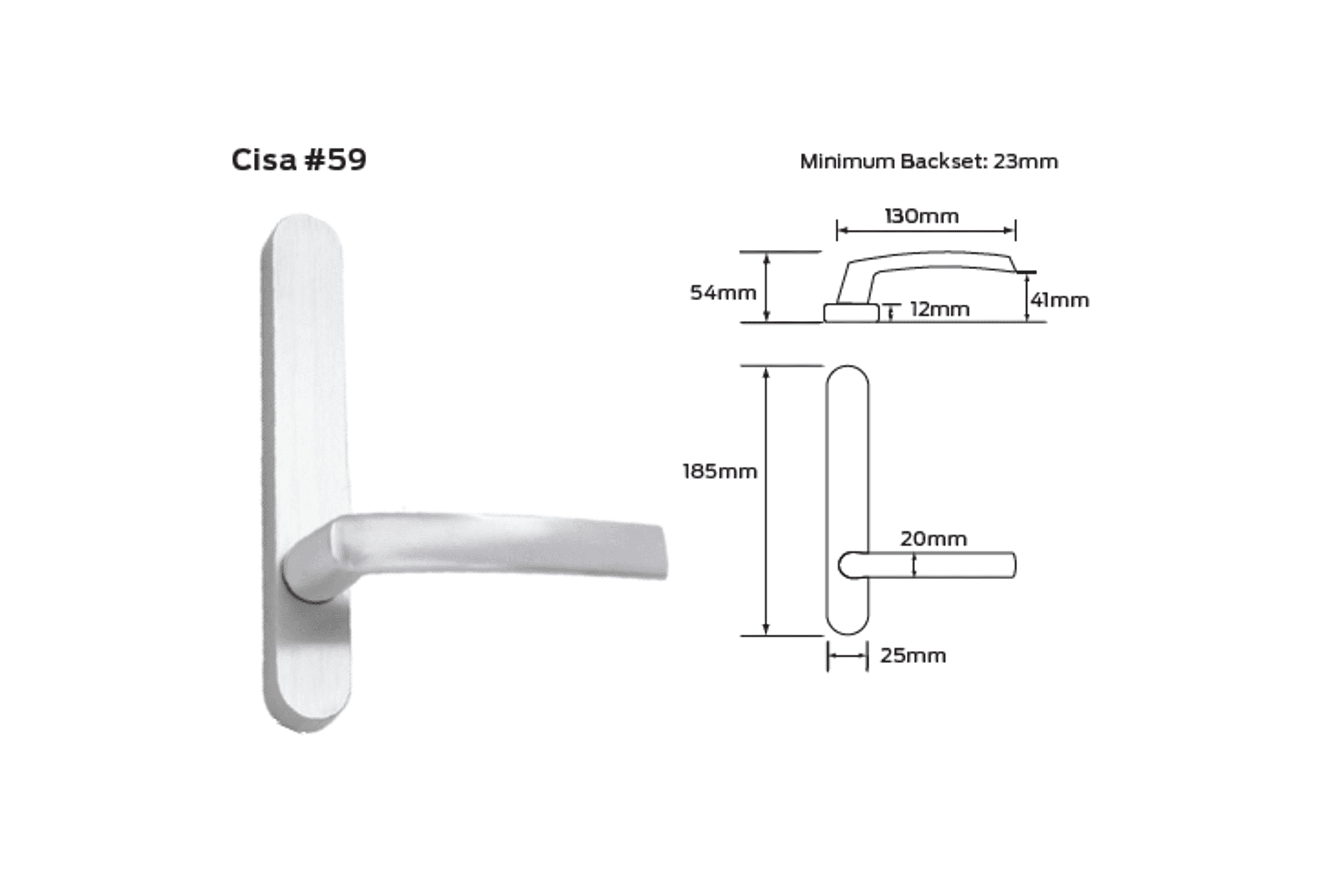 Legge 5400 Series Cisa  (59) Door Furniture