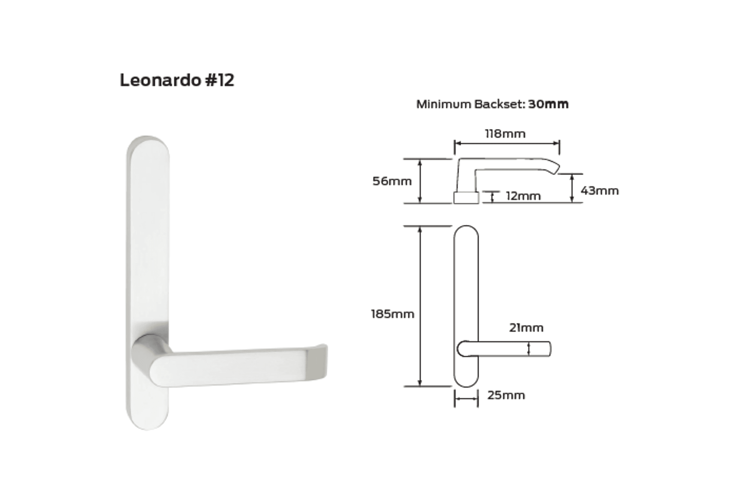 Legge 5400 Series Leonardo (12) Door Furniture